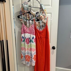 Floral and Red Maxi Dresses. 3 for the price of 1